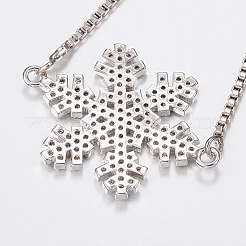 Adjustable Brass Micro Pave Cubic Zirconia Bolo Bracelets&nbsp;BJEW-J180-11P