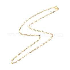 Brass Figaro Chains Necklace for Women&nbsp;NJEW-P265-30G