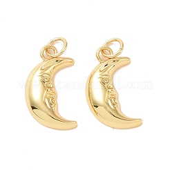 Moon Brass Pendants&nbsp;KK-G435-11G