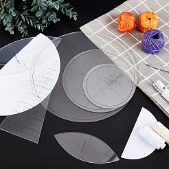 Acrylic Sunflower Quilting Rulers Set&nbsp;DIY-WH0343-97