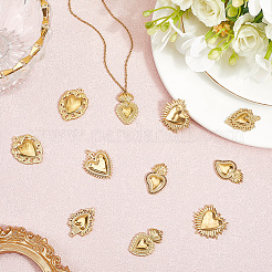 14Pcs 7 Styles 304 Stainless Steel Pendants&nbsp;STAS-BBC0008-11