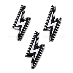 Lightning Bolt Polyester Computerized Embroidery Iron on Patches&nbsp;PATC-WH0001-78E