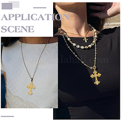 12Pcs Alloy Big Gothic Pendants&nbsp;ALRI-ME0001-01