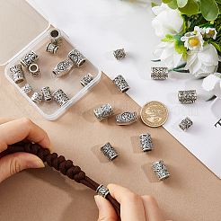 24Pcs 12 Styles Viking Symbol Brass European Beads&nbsp;KK-HS0002-28AS