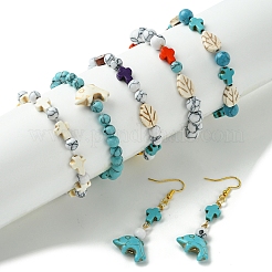 12 Styles Dyed Synthetic Turquoise Beads&nbsp;TURQ-FS0001-04
