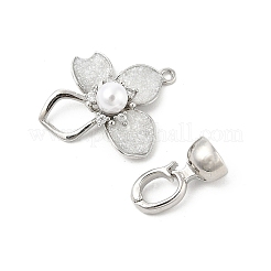 Brass Enamel Fold Over Clasps&nbsp;KK-U059-05P