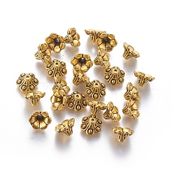 Tibetan Style Bell Filigree Bead Caps&nbsp;TIBE-A23845-AG-LF