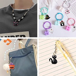 34Pcs 17 Styles Opaque Resin Pendants&nbsp;RESI-CJ0003-05