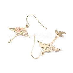 Vintage Umbrella and Butterfly Dangle Earrings for Girl Women Gift&nbsp;EJEW-P266-02LG