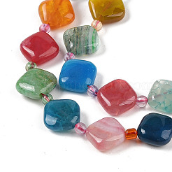 Natural Agate Beads Strands&nbsp;G-P535-A01-01
