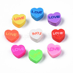 Handmade Polymer Clay Bead Strands&nbsp;CLAY-N006-72