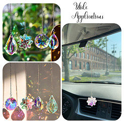 1Pc Transparent Glass Hanging Suncatchers&nbsp;AJEW-TADJ0001-02A