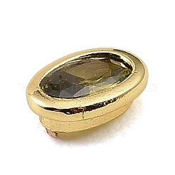 Brass Pave Cubic Zirconia Cabochons&nbsp;CU-CBA30E8-04G