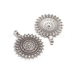 Tibetan Style Alloy Big Pendants&nbsp;TIBEP-L006-080AS