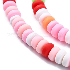 Handmade Polymer Clay Beads Strands&nbsp;X-CLAY-N008-008N