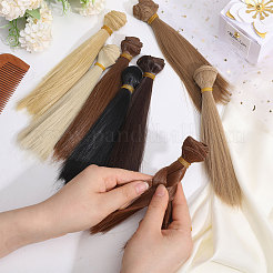 8Pcs 8 Colors PP Doll Wig Hair&nbsp;AJEW-GL0002-34B
