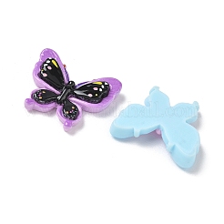 Two Tone Printed Opaque Resin Cabochons&nbsp;RE-CBABBBE-04
