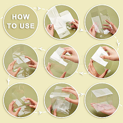 Foldable Transparent PET Box&nbsp;CON-WH0074-72E