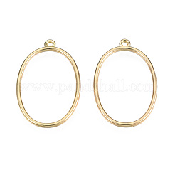 Alloy Open Back Bezel Pendants&nbsp;PALLOY-T085-08LG