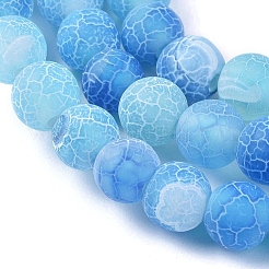 Natural Weathered Agate Beads Strands&nbsp;G-L534-05-6mm