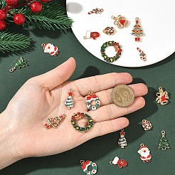 20Pcs 10 Styles Alloy Enamel Pendants&nbsp;ENAM-YW0006-52