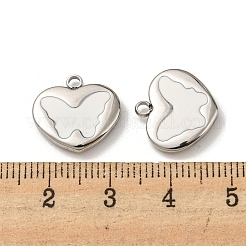 304 Stainless Steel Enamel Pendants&nbsp;STAS-L022-008P