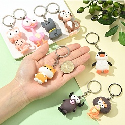 16Pcs 8 Style Plastic Keychains&nbsp;KEYC-YW00234