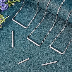 304 Stainless Steel Tube Beads&nbsp;STAS-UN0018-80P