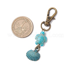 9Pcs 9 Styles Ocean Theme Alloy Pendant Decorations&nbsp;HJEW-JM03484