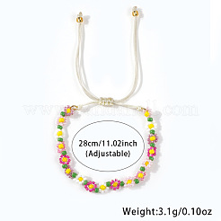 Handmade Plastic Beaded Link Bracelets&nbsp;CB6156-1