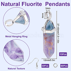 95Pcs 3 Style DIY Dangle Earring Making Kits&nbsp;DIY-SC0015-76B