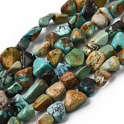 Natural HuBei Turquoise Beads Strands&nbsp;G-B161-B09