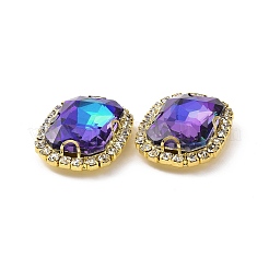 Rectangle Octagon Sew on Rhinestone&nbsp;DIY-E062-02G-05