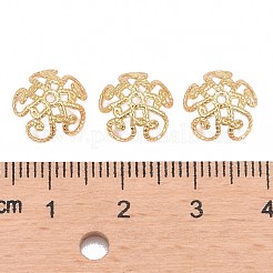 Flower Brass Fancy Bead Caps&nbsp;KK-P032-01-NR