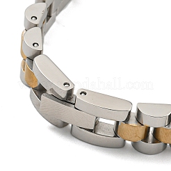 Ion Plating(IP) 304 Stainless Steel Thick Link Chain Bracelet Hand Polished&nbsp;BJEW-G649-10B-C