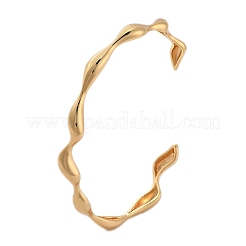 Brass Cuff Bangles for Women&nbsp;BJEW-F482-10G
