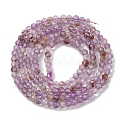 Natural Purple Phantom Quartz Purple Lodolite Quartz Beads Strands&nbsp;G-A235-A01-01