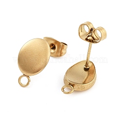 Ion Plating(IP) 304 Stainless Steel Stud Earring Findings&nbsp;LS-STAS-I071-18G