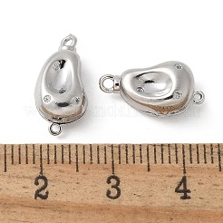 Rack Plating Brass Micro Pave Clear Cubic Zirconia Box Clasps&nbsp;KK-U052-18P