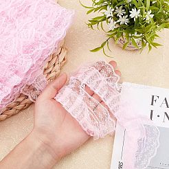 Polyester Lace Trim&nbsp;OCOR-WH0058-07A
