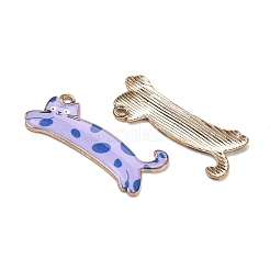 Printed Alloy Enamel Pendants&nbsp;AL-CBA1C50-02G