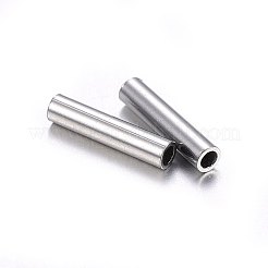 Tarnish Resistant 201 Stainless Steel Tube Beads&nbsp;STAS-O107-07P-B
