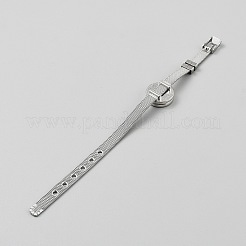 Adjustable 316L Surgical Stainless Steel Watch Band Bracelets&nbsp;BJEW-WH0040-04P-01