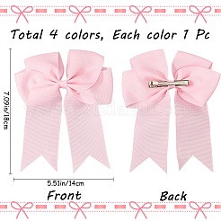 Bowknot Polyester Alligator Hair Clips for Women Girls&nbsp;OHAR-CP0001-26A