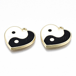 Rack Plating Alloy Enamel Pendants&nbsp;X-ENAM-T014-02A-RS