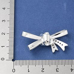 Brass Micro Pave Clear Cubic Zirconia Pendants&nbsp;KK-A236-12S
