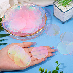 150Pcs Rainbow Iridescent PVC Paillette/Sequin Links&nbsp;FIND-TA0008-10E