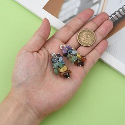 Natural Gemstone Pendants&nbsp;X-PALLOY-JF00188-01