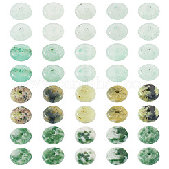 180Pcs 4 Styles Natural Serpentine Jade & Green Aventurin & Green Spot Jasper Beads&nbsp;G-TA0003-08B