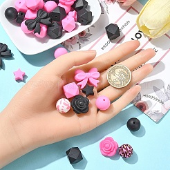 12 Styles Food Grade Eco-Friendly Silicone Beads&nbsp;SIL-YW0001-46